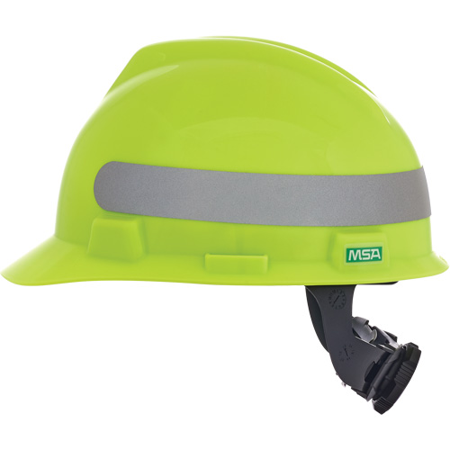 Casque de s&eacute;curit&eacute; &agrave; fentes V-Gard, R&eacute;pond aux normes CSA type 1, Suspension Rochet, Non ventil&eacute; Stor-it Systems