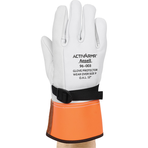Gants de protection en cuir pour haute tension 96-003, Taille 8, 12" lo Stor-it Systems