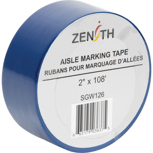 Aisle Marking Tape, 2" x 108', PVC, Blue Stor-it Systems