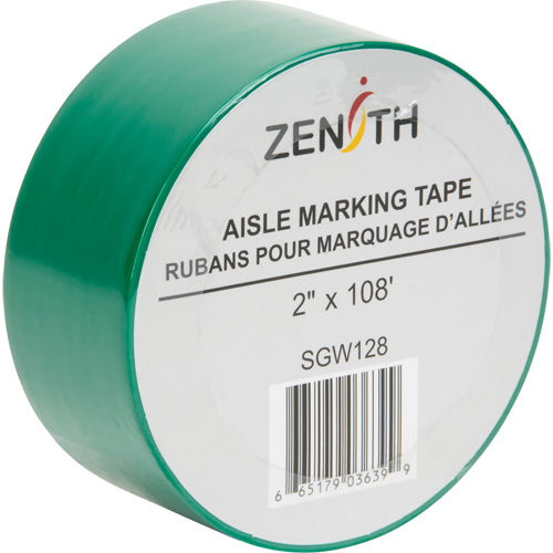 Aisle Marking Tape, 2" x 108', PVC, Green Stor-it Systems