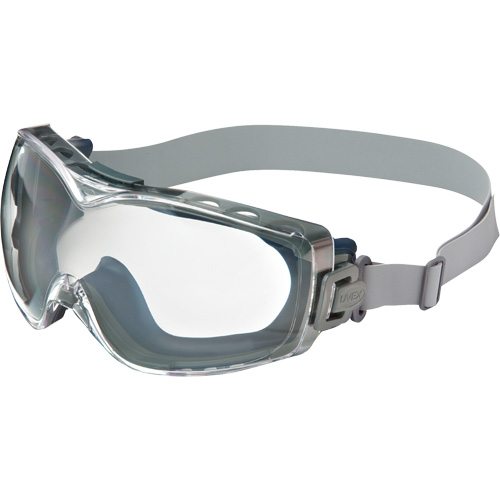 Uvex HydroShield&reg; Stealth&reg; OTG Safety Goggles, Clear Lens, Anti-Fog/Anti-Scratch, Indirect Vent Stor-it Systems