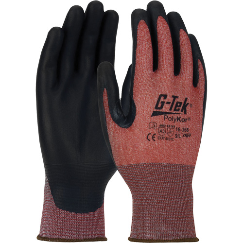 G-Tek&reg; PolyKor&reg; X7 Neuroma&reg; Cut Resistant Gloves, Size Small, 18 Gauge, Polyurethane Coated, Polyethylene Shell, ASTM ANSI Level A3/EN 388 Level C Stor-it Systems