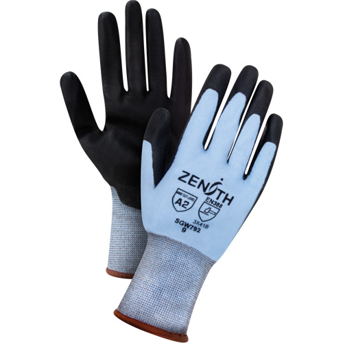 Gants r&eacute;sistants &agrave; la coupe &agrave; dext&eacute;rit&eacute; ultime, Taille Petit, Calibre 18, Rev&ecirc;tement Polyur&eacute;thane, Enveloppe en PEHP, ASTM ANSI niveau A2/EN 388 niveau B Stor-it Systems