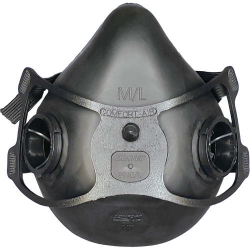 Comfort-Air&reg; 400Nx Half Mask without Exhalation Valve, Elastomer/Rubber, Medium/Large Stor-it Systems