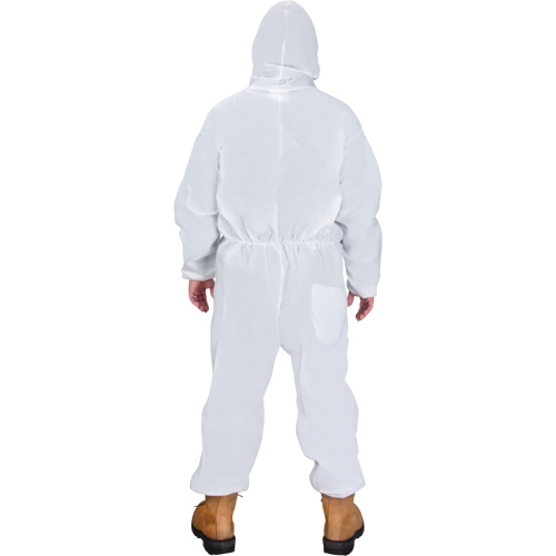 Hooded Coveralls, Medium, White, SMS Stor-it Systems
