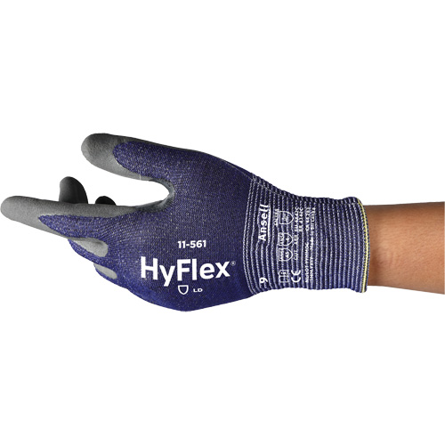 Gants r&eacute;sistants aux coupures HyFlex 11-561, Taille 5, Calibre 15, Rev&ecirc;tement Nitrile, Enveloppe en Intercept, EN 388 niveau C Stor-it Systems