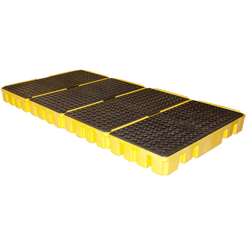 Palette &agrave; profil bas pour contr&ocirc;le des d&eacute;versements, Capacit&eacute; de d&eacute;versement 102 gal. US, 96" x 49" x 6,5" Stor-it Systems