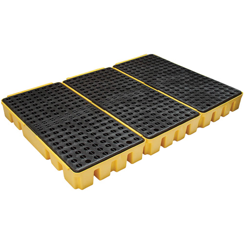 Palette &agrave; profil bas pour contr&ocirc;le des d&eacute;versements, Capacit&eacute; de d&eacute;versement 76.5 gal. US, 72" x 49" x 6,5" Stor-it Systems