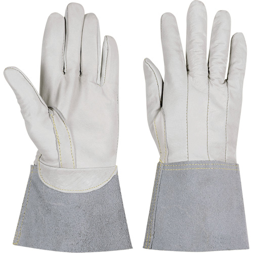 852 Ranpro&reg; FR White Stags TIG Gloves, Full Grain Calfskin, Size Small Stor-it Systems