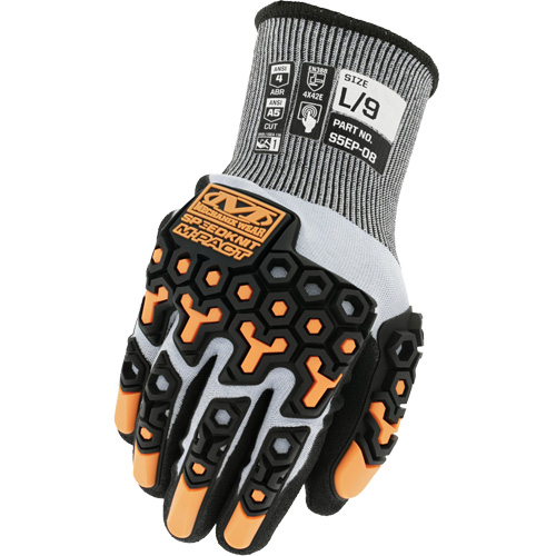 Gants antichocs r&eacute;sistants aux coupures SpeedKnit M-Pact, Taille 7/Petit, Calibre 18, Rev&ecirc;tement Nitrile, Enveloppe en PEHP/Tungst&egrave;ne, ASTM ANSI niveau A5/EN 388 niveau E Stor-it Systems