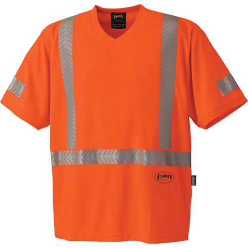 6900 T-shirt de protection contre les rayons UV CoolPass, 3T-Grand, Orange haute visibilit&eacute; Stor-it Systems