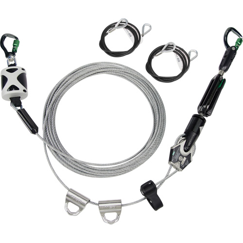 Temporary Horizontal Lifeline, Galvanized Cable Stor-it Systems