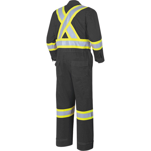 7702BK FR-Tech&reg; 88/12 FR Arc Rated Coveralls, Size 36, Black, 9.7 cal/cm² Stor-it Systems