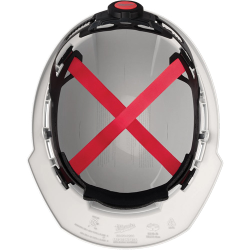 Front Brim Hardhat, Meets CSA Type 1, Ratchet Suspension, Non-Vented Stor-it Systems