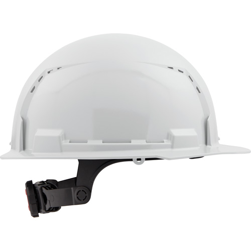 Casque de s&eacute;curit&eacute; &agrave; bordure avant, R&eacute;pond aux normes CSA type 1, Suspension Rochet, Ventil&eacute; Stor-it Systems