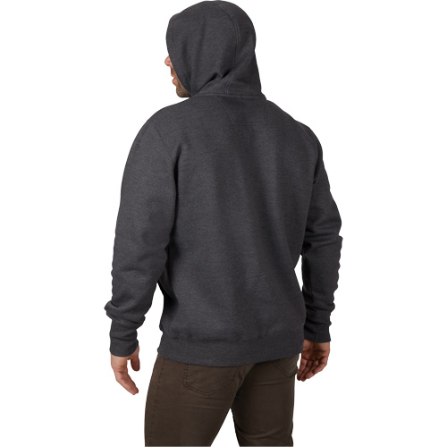 Chandail &agrave; capuchon lourd, Hommes, Petit, Gris Stor-it Systems