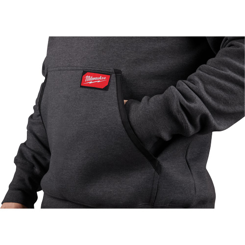 Chandail &agrave; capuchon lourd, Hommes, Petit, Gris Stor-it Systems