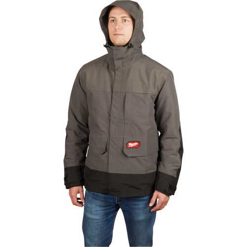 Blouson imperm&eacute;able Hydrobreak, Hommes, 3T-Grand, Gris Stor-it Systems