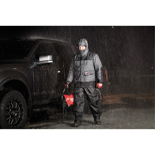 Blouson imperm&eacute;able Hydrobreak, Hommes, 3T-Grand, Gris Stor-it Systems