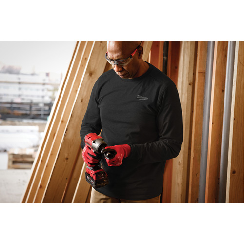 Hybrid Work Tee Shirt, Men's, Small, Black Stor-it Systems