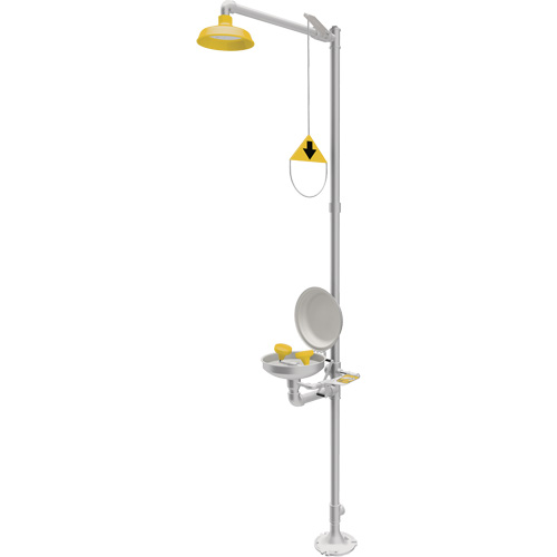 Douche durgence et douche oculaire combin&eacute;es, Socle Stor-it Systems