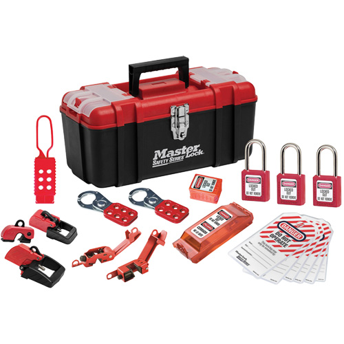 Trousse de cadenassage avec serrures en thermoplastique Zenex, Ensemble &eacute;lectrique, 20 composants compris Stor-it Systems