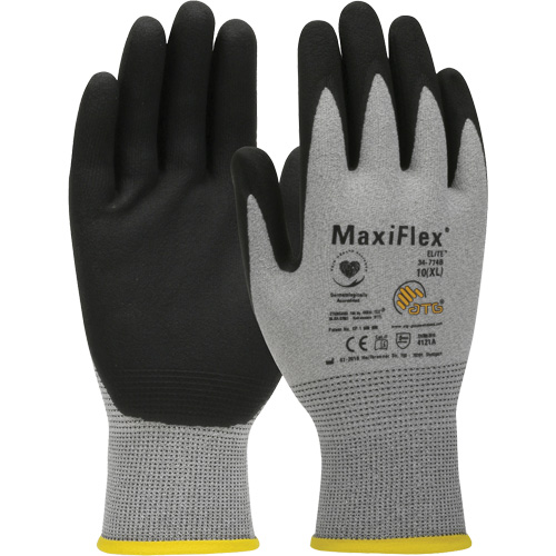 ATG MaxiFlex&reg; Elite Ultra Lightweight Touchscreen Compatible Gloves, Large, Nitrile Coating, 18 Gauge, Nylon Shell Stor-it Systems
