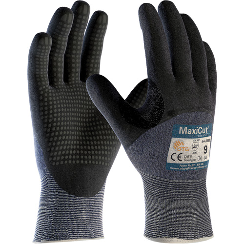 Gants ATG MaxiCut Ultra DT, Taille Grand, Calibre 15, Rev&ecirc;tement Nitrile, Enveloppe en Fil technique, ASTM ANSI niveau A3/EN 388 niveau 5/EN 388 niveau C Stor-it Systems