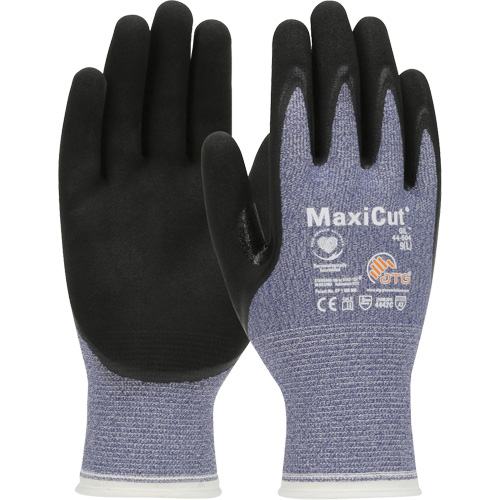 ATG MaxiCut&reg; Oil Cut-Resistant Gloves, Size Large, 15 Gauge, Nitrile Coated, Engineered Yarn Shell, ASTM ANSI Level A3/EN 388 Level 4/EN 388 Level C Stor-it Systems