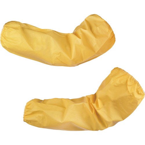 Manchons jetables niveau 1 ChemMax, Longueur de 18", Poly&eacute;thyl&egrave;ne/Polypropyl&egrave;ne, Jaune Stor-it Systems