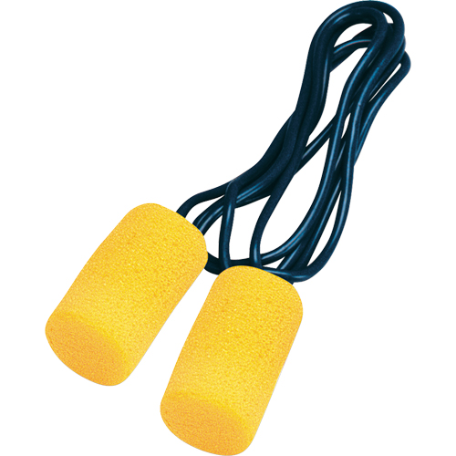 Bouchons d'oreilles classiques E-A-R, Vrac - Sac en poly, Grand, Avec cordon Stor-it Systems