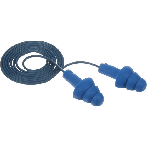E-A-R Ultrafit Premolded Earplugs, Corded, One-Size, Bulk - Polybag, NRR 25 dB NRR dB Stor-it Systems