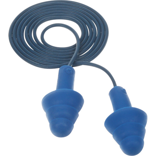 E-A-R Ultrafit Premolded Earplugs, Corded, One-Size, Bulk - Polybag, NRR 25 dB NRR dB Stor-it Systems