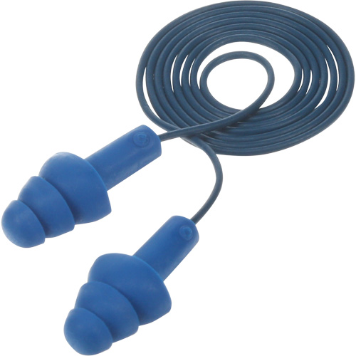 E-A-R Ultrafit Premolded Earplugs, Corded, One-Size, Bulk - Polybag, NRR 25 dB NRR dB Stor-it Systems