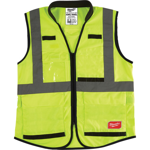 Veste de s&eacute;curit&eacute; haute performance, Jaune lime haute visibilit&eacute;, 4T-Grand/5T-Grand Stor-it Systems