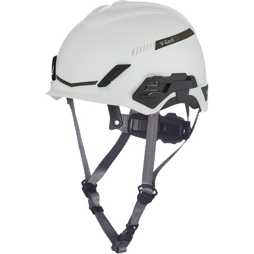 Casque de s&eacute;curit&eacute; V-Gard H1, R&eacute;pond aux normes CSA type 1, Suspension Rochet, Ventil&eacute; Stor-it Systems