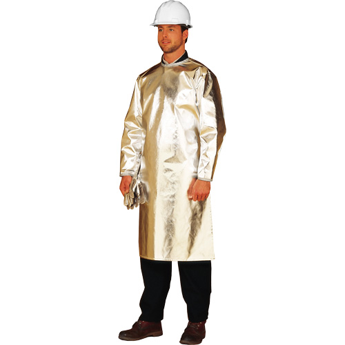 Long tablier/sarrau de protection thermique ALM 300, 48" lo, Fibre de verre aluminis&eacute;e Stor-it Systems