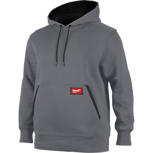 Midweight Pullover Hoodie, Men's, Small, Grey Stor-it Systems