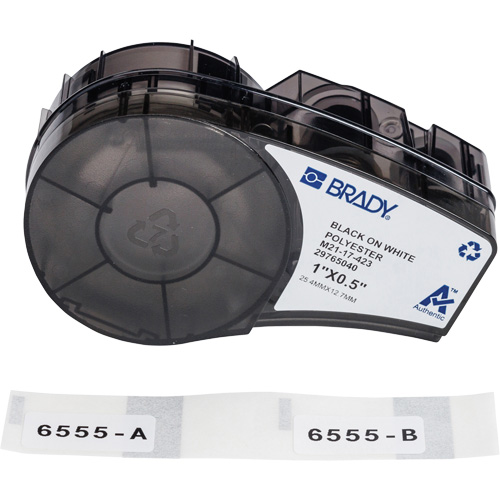 Harsh Environment Multi-Purpose Labels with Ribbon, Black Stor-it Systems