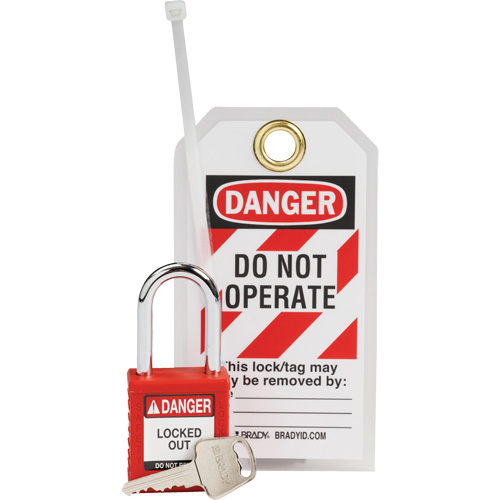 Trousse de cadenassage et d&eacute;tiquetage de s&eacute;curit&eacute; en nylon, 3 composants compris Stor-it Systems