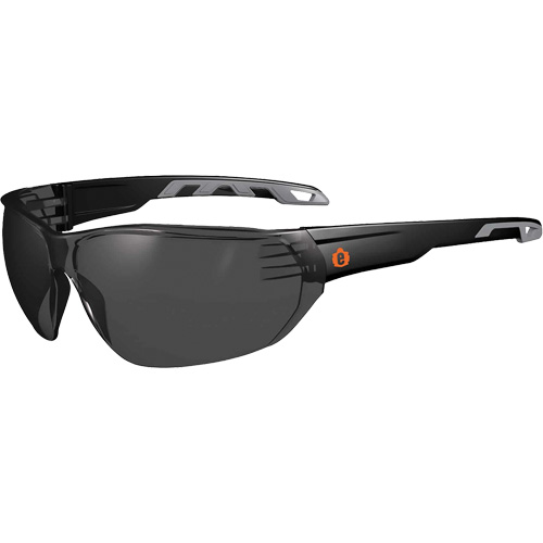 Lunettes de s&eacute;curit&eacute; sans monture Skullerz VALI, Lentille Fum&eacute;e, Antibu&eacute;e/Anti-&eacute;gratignures, ANSI Z87+/R&eacute;pond ou surpasse la norme CSA Z94.3 Stor-it Systems