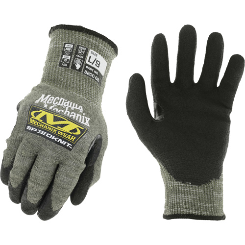 Speedknit Work Gloves, Size 7, 13 Gauge, Urethane Coated, HPPE/Tungsten Shell, ASTM ANSI Level A9 Stor-it Systems