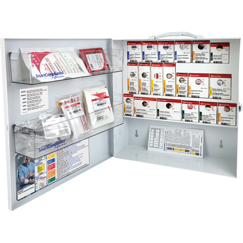 Armoire pour premiers soins SmartCompliance, R&eacute;pond &agrave; la norme CSA Z1220-17 type 2 environnements &agrave; faible risque, Petit (2-25 travailleurs) Stor-it Systems