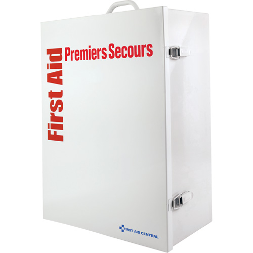 Armoire pour premiers soins SmartCompliance, R&eacute;pond &agrave; la norme CSA Z1220-17 type 3 environnements &agrave; haut risque, Moyen (26-50 travailleurs) Stor-it Systems