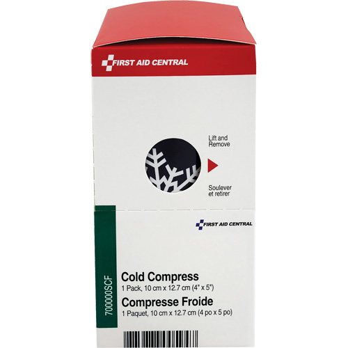 Recharge de compresses instantan&eacute;es SmartCompliance, Froid, Utilisation unique, 4" x 5" Stor-it Systems