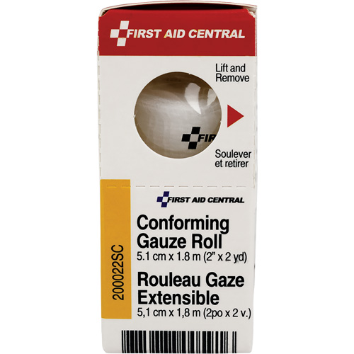 Recharge de bandage en gaze &eacute;tirable et conforme SmartCompliance, Rouleau, 6' lo x 2" la, St&eacute;rile, Dispositif m&eacute;dical Classe 1 Stor-it Systems