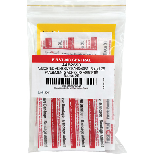 Recharge de bandages adh&eacute;sifs SmartCompliance, Assorti, Tissu/Plastique, Non st&eacute;rile Stor-it Systems