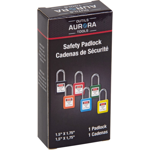 Verrouillage pour les consignations, Cadenas de s&eacute;curit&eacute;, Cl&eacute;s diff&eacute;rentes, Thermoplastique, Largeur de 1-1/2" Stor-it Systems