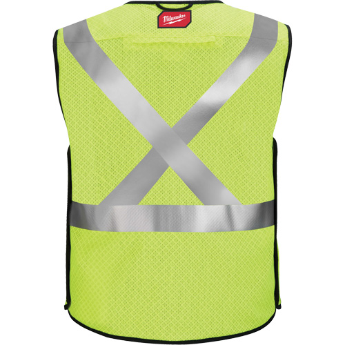 Gilet de s&eacute;curit&eacute; &agrave; maille d&eacute;tachable, Noir/Jaune lime haute visibilit&eacute;, Moyen/Petit Stor-it Systems