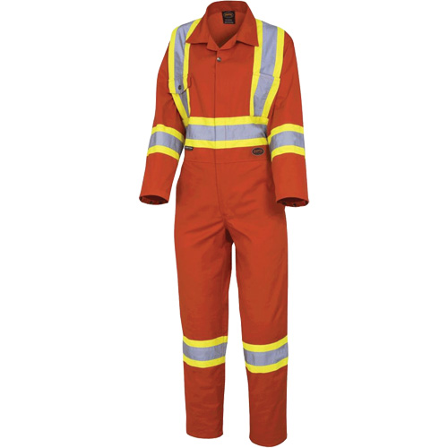 5514W Women's Safety Coveralls, X-Small, High Visibility Orange Stor-it Systems